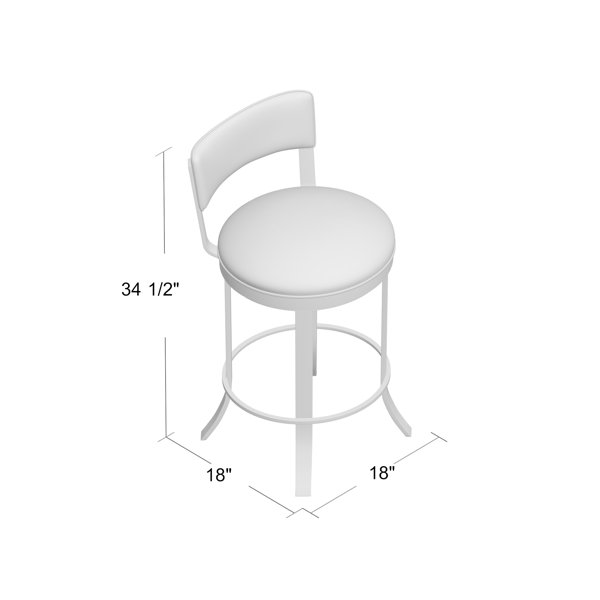 Brayden Studio® Winslow Bar & Counter Swivel Stool & Reviews Wayfair